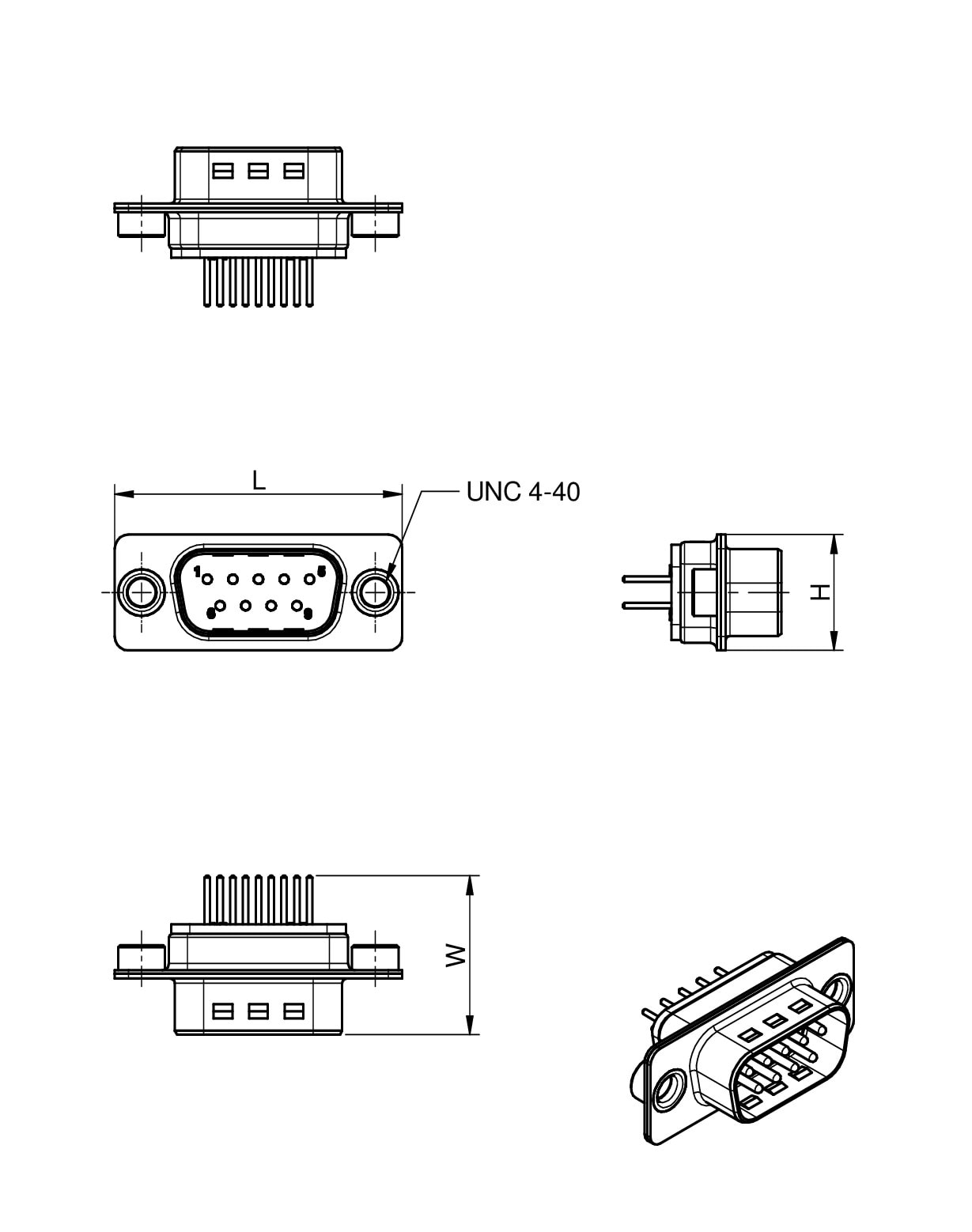 WE D SUB Filter Solder Pin Straight Passive Components W rth we-d-sub-filter-solder-pin-straight-passive-components-w-rth